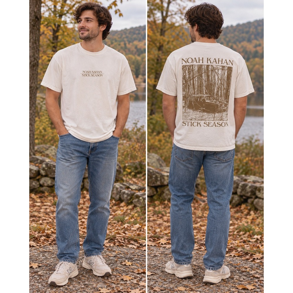 Noah Kahan Stick Season Comfort Colors Medium Singer Songwriter Graphic Tee